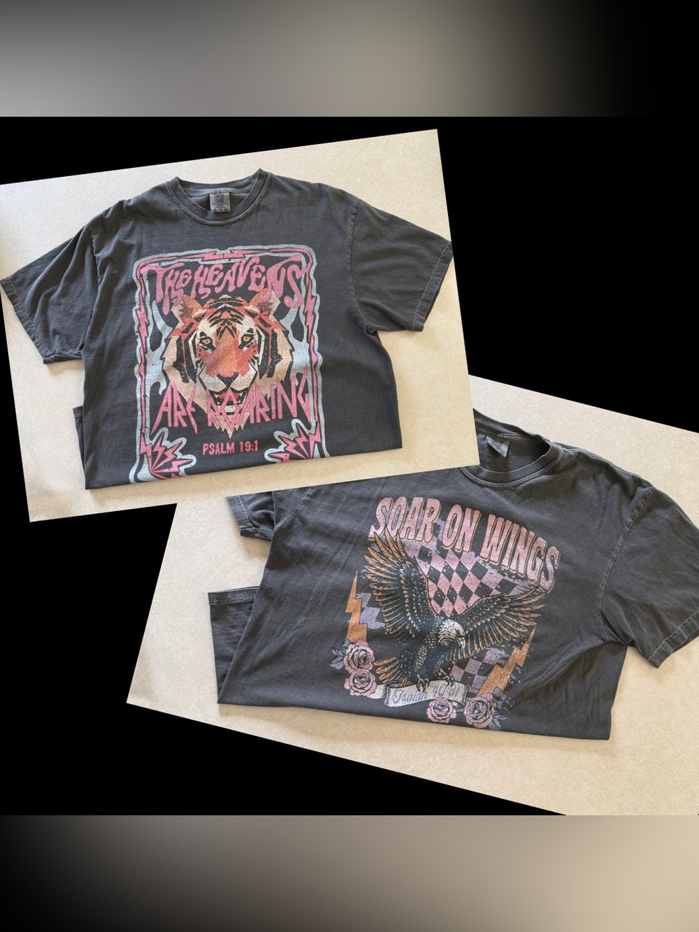 2 Comfort Colors Christian Graphic Tees
